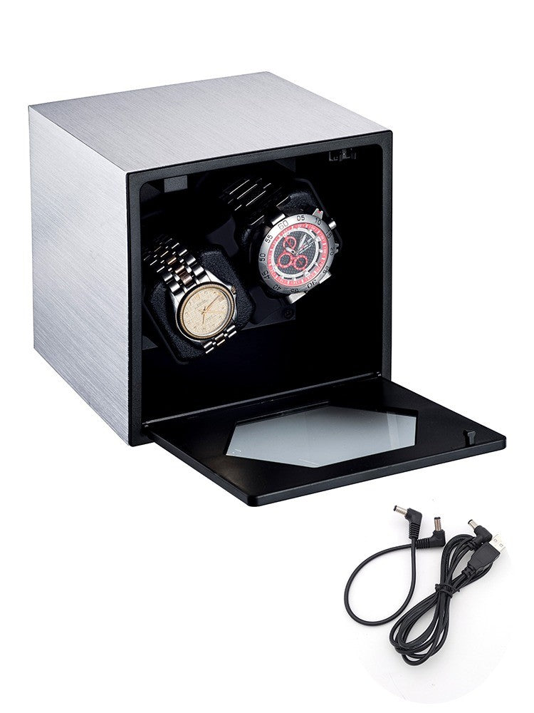 Remontoir Métal Brossé argenté, 2 montres #Couleur_Argenté