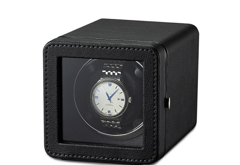 Remontoir Cube Surpiqué, finition noire #Couleur_Noir